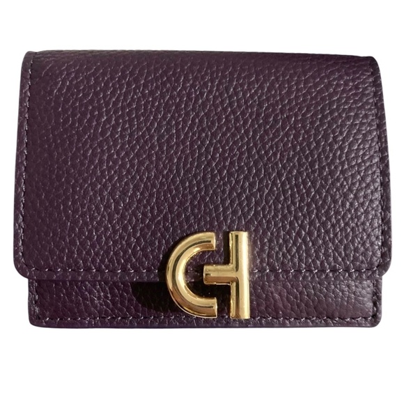 NEW COLE HAAN GRAND SERIES ESS Wallet & Key Fob Gift Set Blackberry Cordial - Picture 5 of 13